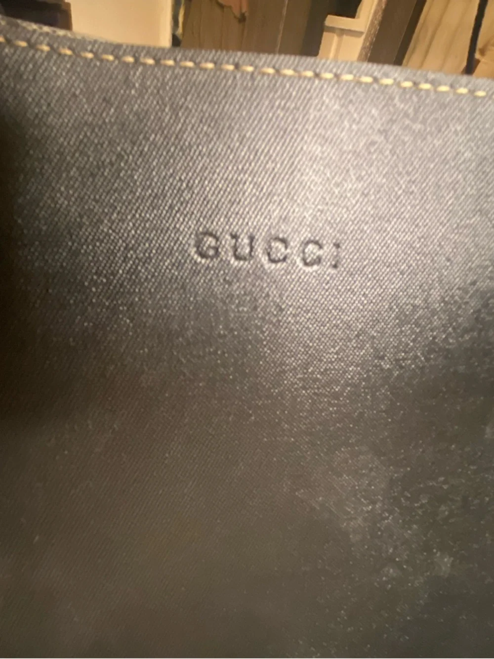 Gucci Beige/Brown GG Supreme Tote with Dark Brown Trim - Picture 13 of 16